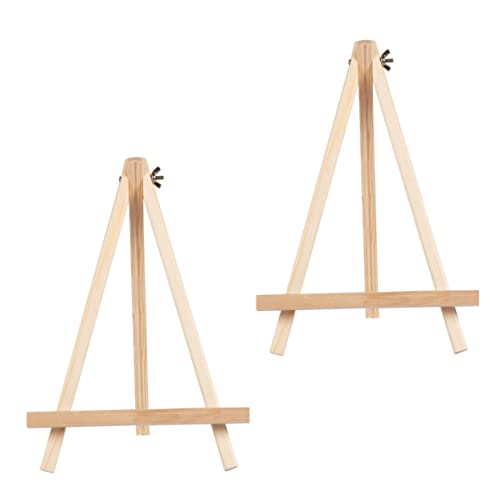 2 Stück Mini Holz Staffelei für Zeichnungen und Malerei Kleiner Tischständer für Kunstwerke für Hobbykünstler Vielseitig Einsetzbar Präsentationshalter für Bilder und Notizen 2 Stück Mini Holz Staffelei für Zeichnungen und Malerei Kleiner Tischständer für Kunstwerke für Hobbykünstler Vielseitig Einsetzbar Präsentationshalter für Bilder und Notizen von Holibanna