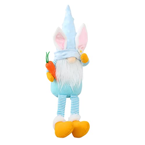 Holibanna 1 STK. Osterpuppe Süßer Plüsch Gefüllte Hasen Heimdekoration Zwerge Ausgestopfter Hase Zubehör Für Babypuppen Gnom- Figur Mädchen Gut Kaktus- Stoff Blue von Holibanna