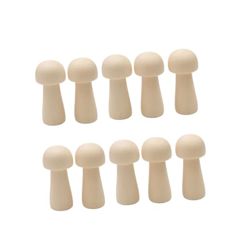 Holibanna 10 Stück Teiliges Kleine Holzpilzpuppen Naturbelassen DIY Bastelset für Holzfiguren zum Bemalen Holzpilzkopf Holzpuppen Handwerksdekoration Holibanna 10 Stück Teiliges Kleine Holzpilzpuppen Naturbelassen DIY Bastelset für Holzfiguren zum Bemalen Holzpilzkopf Holzpuppen Handwerksdekoration von Holibanna