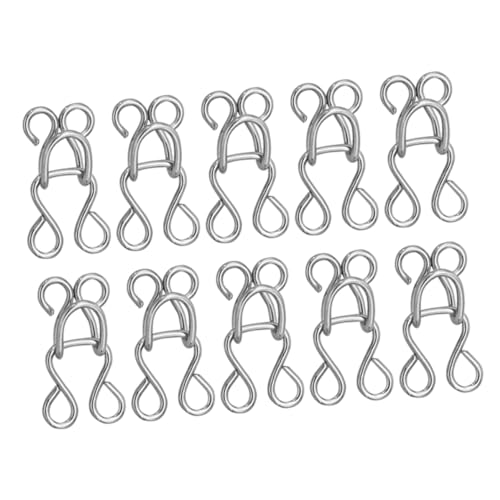 Holibanna 100pcs Metallhaken Für Bh -knopf Haken Und Augenschließschnalle -nähwerkzeuge Handwerksfixierwerkzeuge von Holibanna