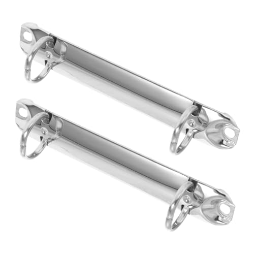 Holibanna 2 Stück Binderverschluss Abnehmbarer Loseblattring Dateiordner-clip Lose Binderringe Aus Metall Lose Blattklammern Kleine Heftklammern Feilenclip Aus Metall Silver Eisen von Holibanna