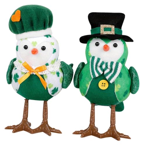Holibanna 2 Stück Leuchtende Stoff-vogelfiguren St Patrick's Day-Dekoration Tischornament Beleuchtetes Vogel-Ornament Für Festivalschalte Holibanna 2 Stück Leuchtende Stoff-vogelfiguren St Patrick's Day-Dekoration Tischornament Beleuchtetes Vogel-Ornament Für Festivalschalte von Holibanna