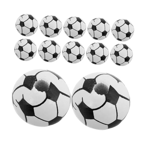 Holibanna 20 Stück Fußball Holzperlen Sportbasteln Sportbälle Schmuck Fußballperlen Sportperlen Zum Herstellen Von Armbändern Perlen Für Jungen Holzbastelbälle Kleine Sportbälle von Holibanna