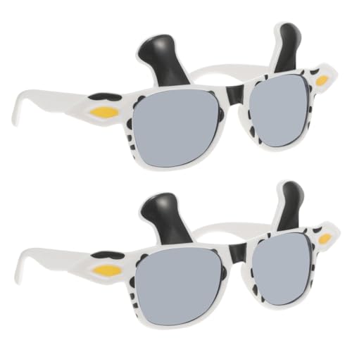 Holibanna 2st Flippige Lustige Brillen Lustige Kuh- Kuh Brille Kuh-cosplay- Kuh-cosplay-brille Geburtstagsbrille Tierische Brillen Brillenzubehör Stk von Holibanna