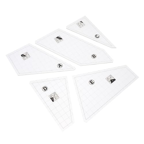 Holibanna 5Er Set Patchwork -Herrschervorlage Carol Doak Wrights Quiltschablonen Quilt-Linealhalter Quilt-Lineal-Upgrade-Kit quilt as you go Bücher Lineale zum Quilten Acryl Transparent Holibanna 5Er Set Patchwork -Herrschervorlage Carol Doak Wrights Quiltschablonen Quilt-Linealhalter Quilt-Lineal-Upgrade-Kit quilt as you go Bücher Lineale zum Quilten Acryl Transparent von Holibanna