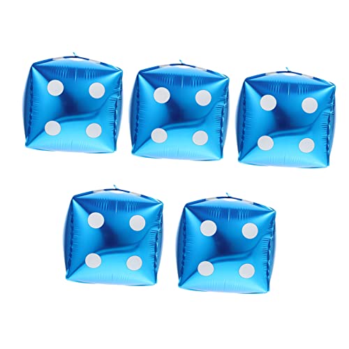 Holibanna 5Stücke Aluminiumfolie Ballons Themen Partydekoration für Geburtstagsfeiern Pokerabende und Events Robuste Kreative Würfelballons für Festliche Holibanna 5Stücke Aluminiumfolie Ballons Themen Partydekoration für Geburtstagsfeiern Pokerabende und Events Robuste Kreative Würfelballons für Festliche von Holibanna