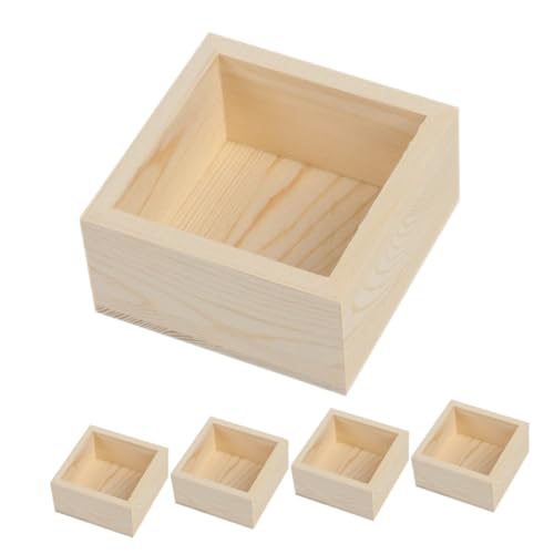 Holibanna 5Stücke Kleine Holzkisten DIY Präsentationsbox für Pflanzen und Aufbewahrung Multifunktionale Organizer Box für Schreibtisch und Schminktisch für Kleinigkeiten Holibanna 5Stücke Kleine Holzkisten DIY Präsentationsbox für Pflanzen und Aufbewahrung Multifunktionale Organizer Box für Schreibtisch und Schminktisch für Kleinigkeiten von Holibanna