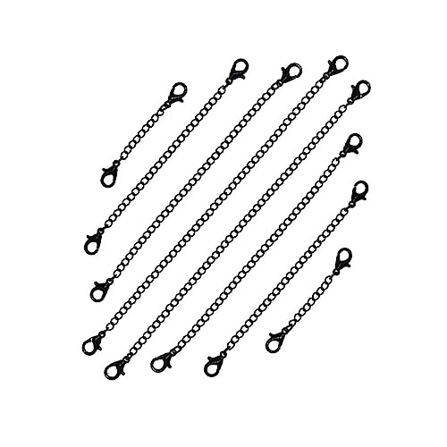 Holibanna 5Stücke Verlängerungskette Mit Karabiner Für Schmuckherstellung Schwarz Langlebig Und Vielseitig Einsetzbar von Holibanna