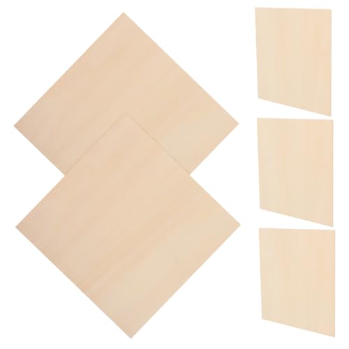 Holibanna 5pcs DIY Holzpaneele Basswood Blätter Basswood Zum Schneiden Von Sperrholz -holzhandwerk Holz Für DIY -ornament von Holibanna