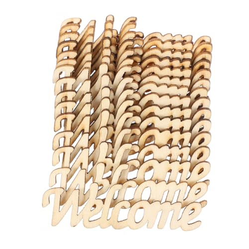 Holibanna 60Stücke Holzverzierungen für DIY Projekte Unfertige Hölzerne Willkommenswörter zum Basteln Kreative Holzstücke für Dekorationen und Beschriftungen Holibanna 60Stücke Holzverzierungen für DIY Projekte Unfertige Hölzerne Willkommenswörter zum Basteln Kreative Holzstücke für Dekorationen und Beschriftungen von Holibanna