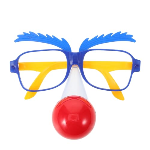 Holibanna Clown-Brille Lustige Halloween-Brille Mit Künstlicher Nase Augenbrauen Brille Cosplay-Party-Anzieh-Requisiten Für Halloween-Geburtstagsparty-Zubehör von Holibanna