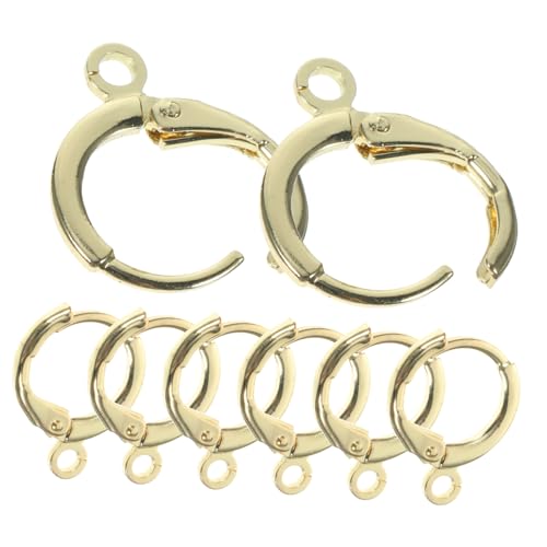 Holibanna Earring Hooks Huggie Hoop Ohrringe DIY Zubehör Für Handgemachte Ohrringe Französische Ohrhaken Aus 14K Vergoldetem Material Für Kreative Schmuckherstellung von Holibanna