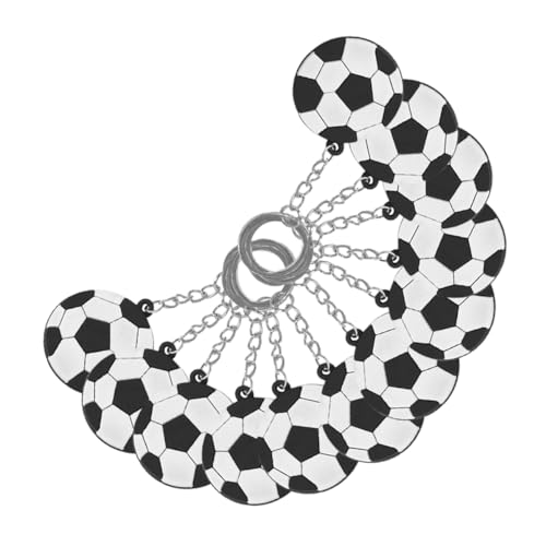 Holibanna Fußball Schlüsselanhänger Adorable Soccer Party Favors Tragbare PVC Softgummi Fußball Anhänger Für Kindergeburtstage Und Sportevents von Holibanna