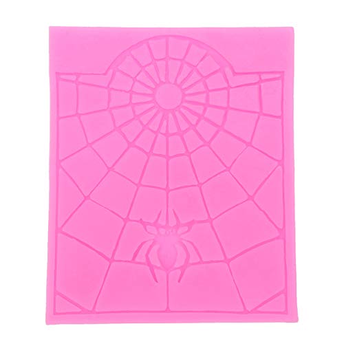 Holibanna Halloween silikon Kuchen dekorieren Form Spinnennetz und eine spinne Kuchen Spitze Fondant Paste Formen rosa von Holibanna