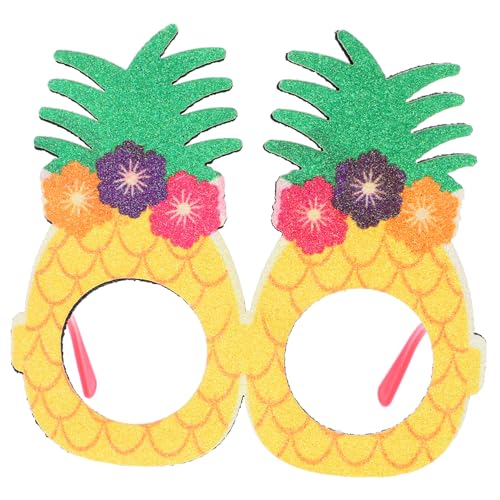 Holibanna Hawaiianische Brille Brillen-Requisiten lustige Partybrille Strandparty-Brille Ballongirlande Stütze hawaiketten hawaij fot unikal Brillen für das Festival Brillengestell Plastik von Holibanna