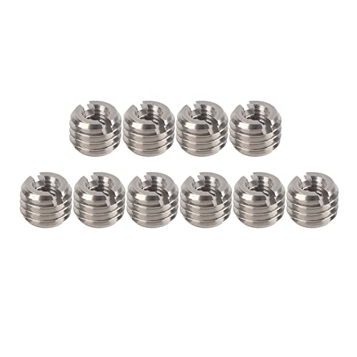 Holigie 10pcs weibliche M4x0.7 männliche M8x1.25 Gewinde 6mm Reduktion der Nüsse Edelstahlgewinde Einsätze Kit Männliche Frau Reduktionsmutter Reparaturwerkzeug für Luftfahrt Holigie 10pcs weibliche M4x0.7 männliche M8x1.25 Gewinde 6mm Reduktion der Nüsse Edelstahlgewinde Einsätze Kit Männliche Frau Reduktionsmutter Reparaturwerkzeug für Luftfahrt von Holigie