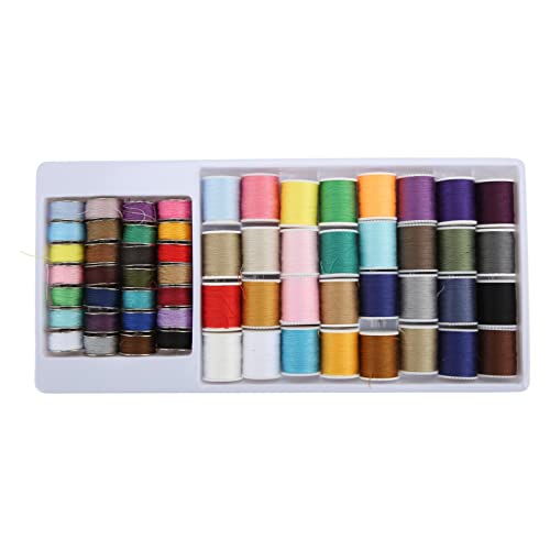 Holigie -Nähfaden -Set, 60 Welle Multicolor Practical Polyester Nähfaden Set mit wiederverwendbaren Spulennähmaschinennähungsmittel für Handreisen DIY und Zuhause von Holigie