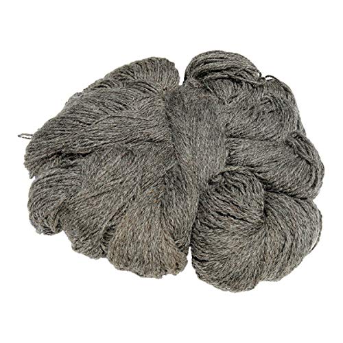 Hollert Schafwolle - Schurwolle Strickgarn versch. Farben 1000g Naturwolle Farbe Dunkelgrau von Hollert