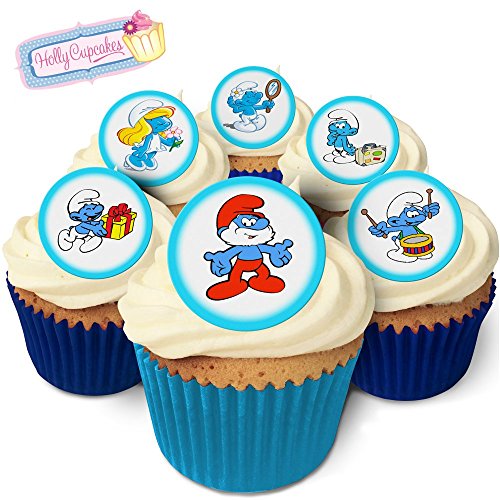 24 Wunderschöne essbare Kuchendekorationen: Die Schlümpfe / Smurfs von Holly Cupcakes