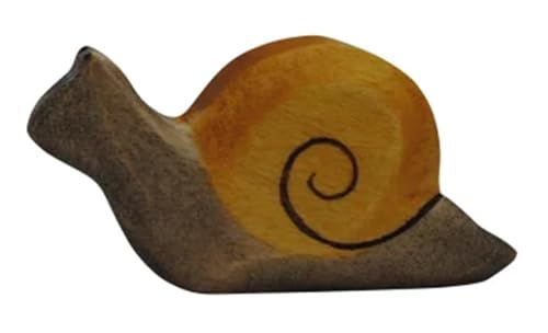 HolzWald - 3372 - Wald und Wiese, Schnecke, klein, Holz, Handarbeit, 3cm x 6cm x 2cm von DetonTsai