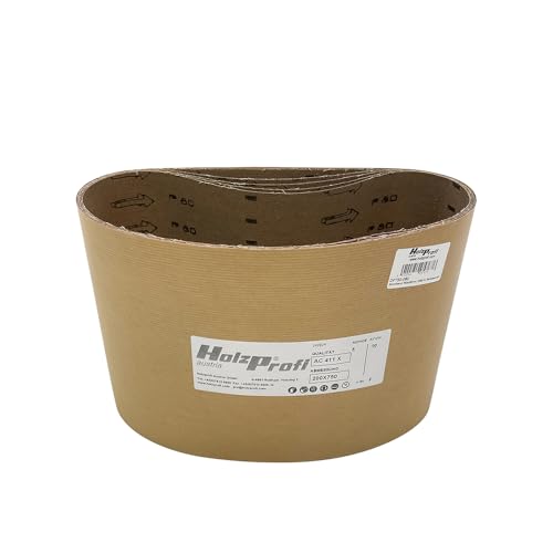 Holzprofi Schleifband 750x200 mm für u.a. Bona Scorpion | Set aus 5 Stück | Perfektes Schleifpapier für Parkettschleifmaschinen | Aluminiumoxid | Versch. Körnungen (Körnung 100) von Holzprofi Maker