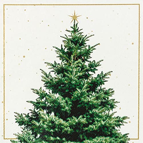 20 Servietten Festlicher Weihnachtsbaum | Winter | Weihnachten | Tischdeko | Decoupage | Serviettentechnik 33x33cm von Home Fashion