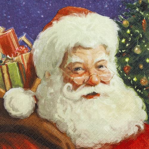 20 Servietten Freundlicher Weihnachtsmann | Santa Claus | Winter | Weihnachten | Tischdeko | Decoupage | Serviettentechnik 33x33cm von Home Fashion