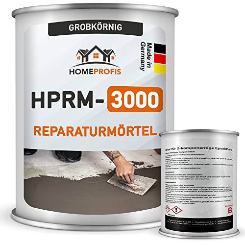 Home Profis® HPRM-3000 Reparaturmörtel auf Epoxidharz Basis (25 kg) Fugenmörtel Epoxidharzmörtel Reparaturspachtel Pflasterfugenmörtel Bereichsausbesserung Spachtelmasse von Home Profis