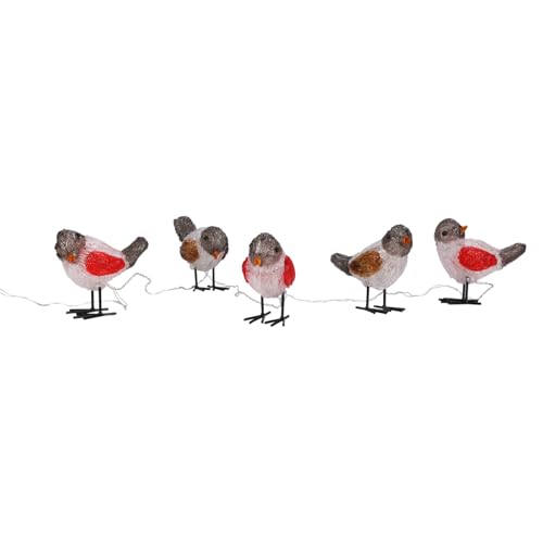 Home & Styling Lichterkette mit 5 LED-Lichtern mit Vogelmotiv, 200 cm von Home & Styling