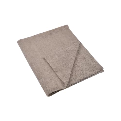 Homéa, Mikrofaser-Wischtuch, sehr saugfähig, Polyester, 240 g, 50 x 60 cm, Taupe von Homéa