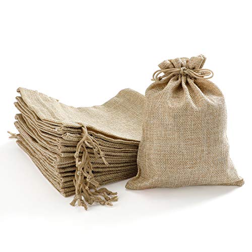 Homealexa 24 Stücke Jutebeutel Jutesäckchen Jute Beutel 15 x 20 cm Säcke für Adventskalender Tüten Schmuck Gastgeschenke und DlY Handwerk,Jutesack,Stoffbeutel zum Befüllen Weihnachten von Homealexa