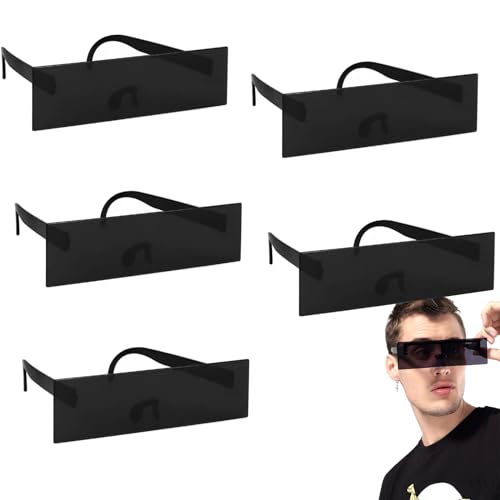 Homefantasy Zensur Brille Sonnenbrille, Pixel Mosaik Brille，Lustige Schwarze Partybrille,Pixel Brille Lustig Spielzeug Mosaik Sunglasses Ideal FüR Partys Und Fotoshootings von Homefantasy