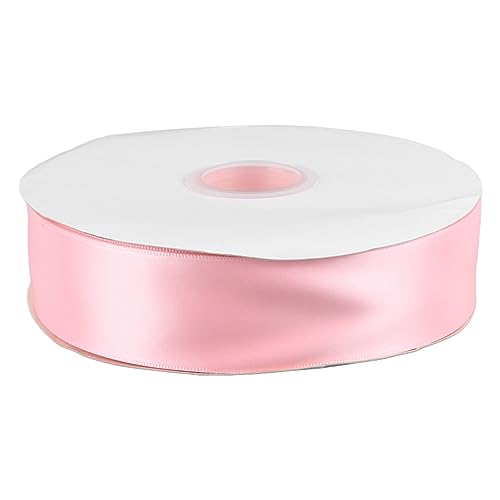 Doppelseitiges Polyesterband, weicher Stoff, 91 m Länge, ideal zum Verpacken von Süßigkeitenkuchen, Rosa von Homepatche