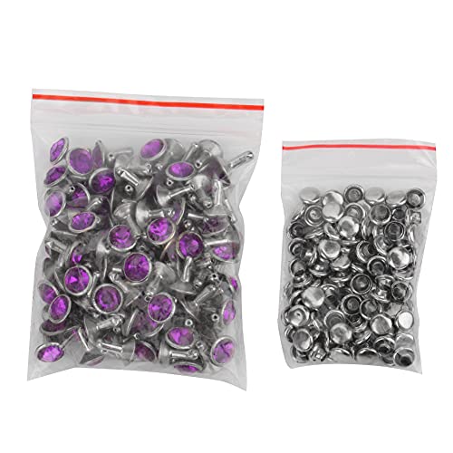 Homepatche Acryl Diamant 8mm Dekorative DIY Stud Kleidung Zubehör 8mm Silber Rand Kristall Für Kleidung DIY Amba von Homepatche