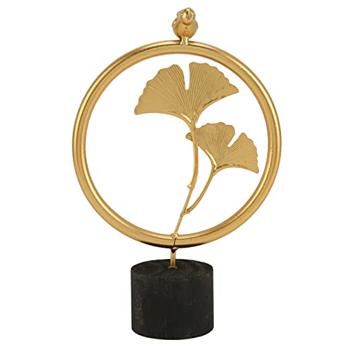 Homepatche Ginkgo Blatt Ornament Licht Luxus Metall Dekoration Eleganter nordischer Stil für Büro Wohnzimmer von Homepatche