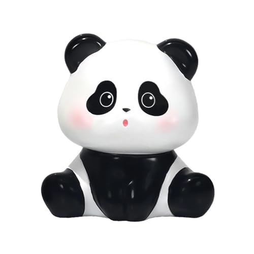 Homepatche Niedlicher Panda-Auto-Ornament, Mini-Figur, Kunstharz, Desktop-Dekoration, Tischplatte von Homepatche