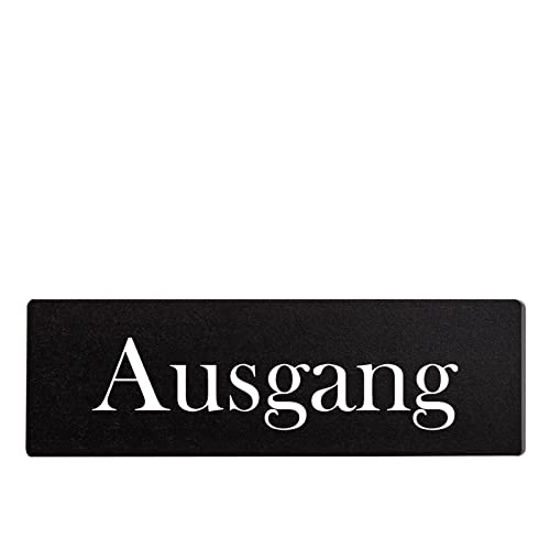 Ausgang Dekoschild Türschild schwarz zum kleben von Homeyourself