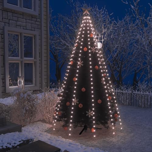 Homgoday Weihnachtsbaum-Lichternetz Weihnachtsbaum Lichterkette Christbaum Tannenbaum Lichterbaum Weihnachtsdeko Christbaumbeleuchtung Weihnachtsbeleuchtung mit 300 LEDs 300 cm von Homgoday