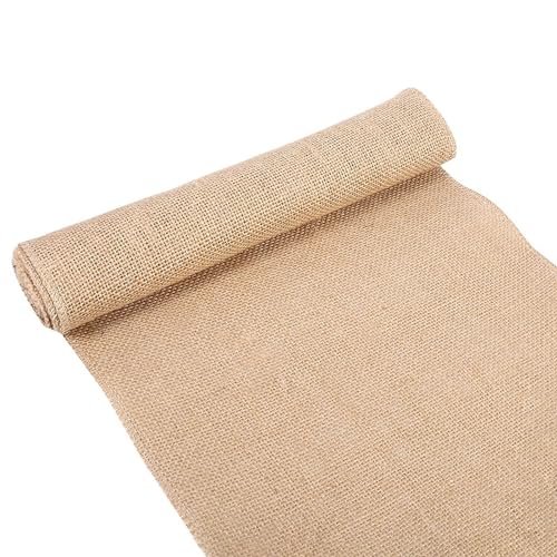 Jute-Sackleinenrolle, Stoff-Juteband, Tischläufer, Sackleinenband, Jute-Sackleinenband, Rolle für Tischdekoration, Hochzeit, Party, Basteln (6 Größen) (30cm*2m) von Hominas