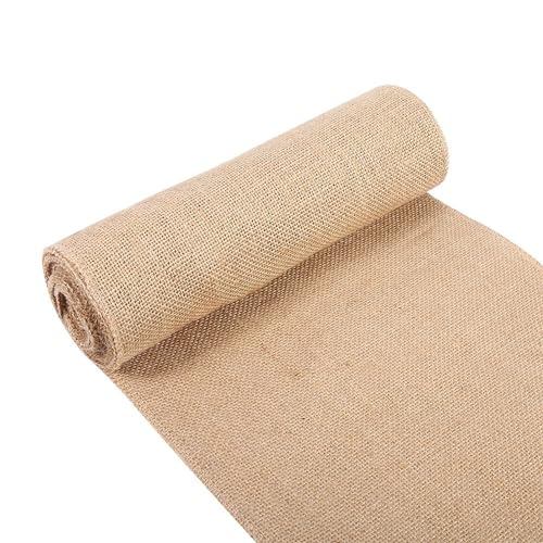 Jute-Sackleinenrolle, Stoff-Juteband, Tischläufer, Sackleinenband, Jute-Sackleinenband, Rolle für Tischdekoration, Hochzeit, Party, Basteln (6 Größen) (30cm*5m) von Hominas