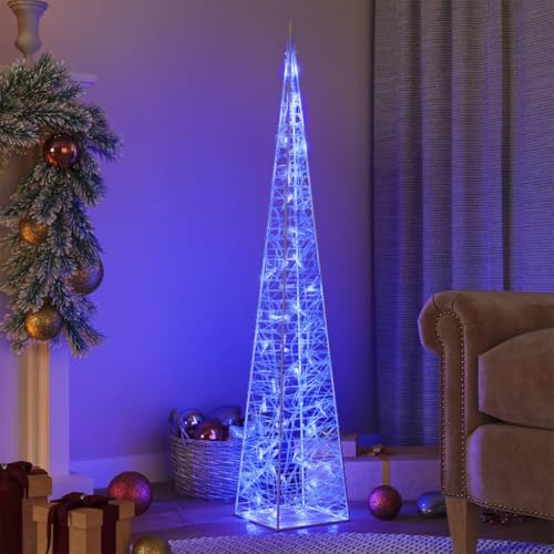 Hommdiy LED-Leuchtkegel Acryl Deko Blau 120 cm von Hommdiy