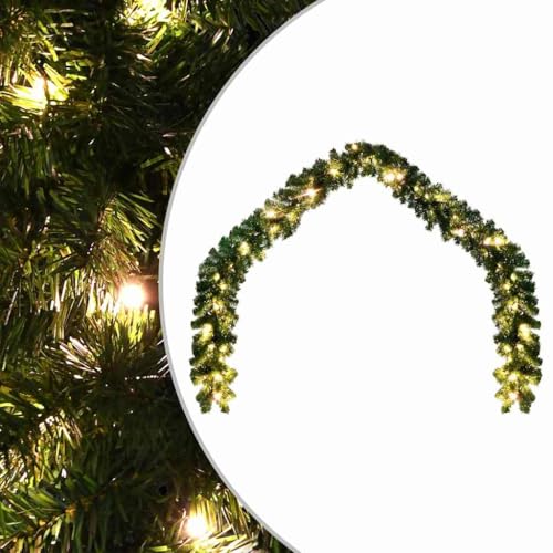 Hommdiy Weihnachtsgirlande mit LED-Lichtern 10 m von Hommdiy