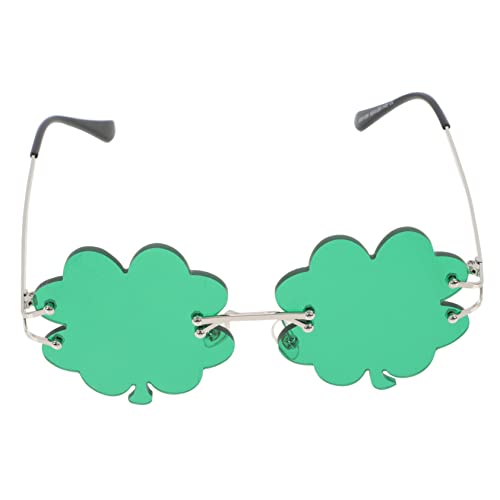 Homoyoyo 1 Paar Gläser mit vierblättrigem Kleeblatt verrückte Festival kinderferngläser kinderbrille Patricks Day Brille Requisiten für Kleeblattbrillen Stk von Homoyoyo