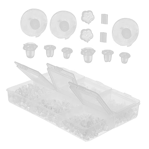 Homoyoyo 1 Schachtel Silikon Ohrstecker Verschlüsse Transparent Ohrschmuck Stopper Hautfreundlich Langlebig Leicht Tragbar Für DIY Ohrringe Sicherer Halt Homoyoyo 1 Schachtel Silikon Ohrstecker Verschlüsse Transparent Ohrschmuck Stopper Hautfreundlich Langlebig Leicht Tragbar Für DIY Ohrringe Sicherer Halt von Homoyoyo