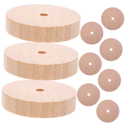 Homoyoyo 10 Stück Mini-Holzräder 45 Mm Zum Basteln – Ideale Holz-Räder Für DIY Projekte Modellautos Und Weihnachtsbaum Dekoration – Perfekt Für Kreative Bastelideen Und Modelleisenbahnen von Homoyoyo