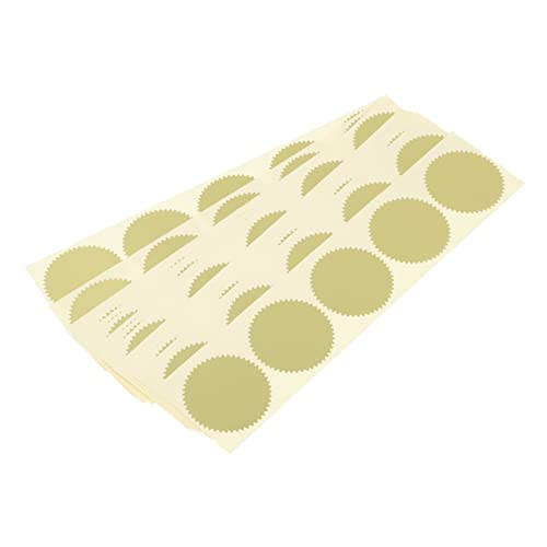 Homoyoyo 100 Stück Blanko-Siegelpapier Für Kreative Einladungen Und Dekorationen - Ideales Material Für DIY Projekte Scrapbooking Und Personalisierte Umschläge in Elegantem Gold von Homoyoyo