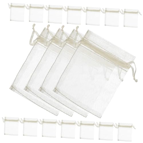 Homoyoyo 100 Stück Kleine Organzasäckchen Beutel mit Kordelzug für Schmuck und Hochzeiten Beige Vielseitig Einsetzbar für Partys und Anlässe Homoyoyo 100 Stück Kleine Organzasäckchen Beutel mit Kordelzug für Schmuck und Hochzeiten Beige Vielseitig Einsetzbar für Partys und Anlässe von Homoyoyo
