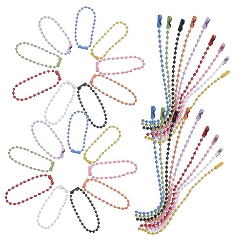 Homoyoyo 100 Stück Weihnachtsbaum Anhänger Kugelkette Schlüsselanhänger Metall Perlenketten Diy Schmuck Zubehör Mixfarben für Weihnachten Party Hochzeit Dekoration Homoyoyo 100 Stück Weihnachtsbaum Anhänger Kugelkette Schlüsselanhänger Metall Perlenketten Diy Schmuck Zubehör Mixfarben für Weihnachten Party Hochzeit Dekoration von Homoyoyo