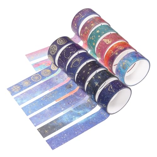 Homoyoyo 12 Rollen Sternenhimmel Washi Tape Bastelset Band Klassische Thematische Aufkleber Vintage Washi Tape Ästhetisches Washi-tape Bastelklebebänder Dekorative Bänder Japanisches Papier Homoyoyo 12 Rollen Sternenhimmel Washi Tape Bastelset Band Klassische Thematische Aufkleber Vintage Washi Tape Ästhetisches Washi-tape Bastelklebebänder Dekorative Bänder Japanisches Papier von Homoyoyo