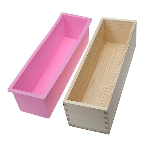 Homoyoyo 1Satz DIY Holz Seifenform Für Handgemachte Praktische Rechteckige Form Rosa Und Leicht Zu Reinigen Für Seifenherstellung Zu Hause Homoyoyo 1Satz DIY Holz Seifenform Für Handgemachte Praktische Rechteckige Form Rosa Und Leicht Zu Reinigen Für Seifenherstellung Zu Hause von Homoyoyo